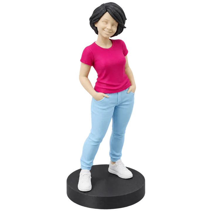 Boneco personalizado a partir de foto impresso em 3D (imagem ilustrativa)