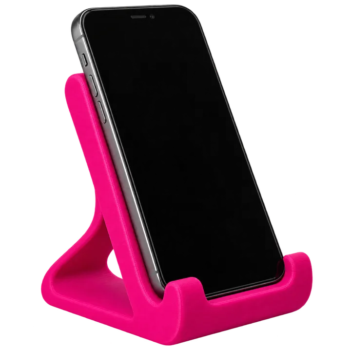 Suporte para celular impresso em 3D (imagem ilustrativa)